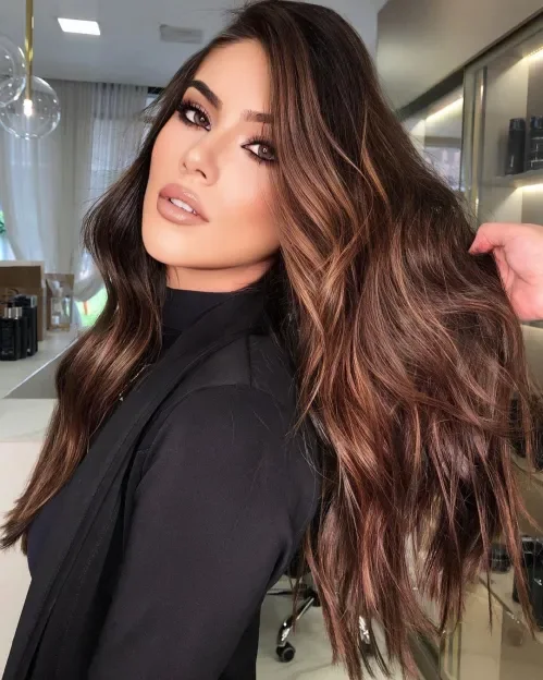 Espresso Brown With Copper Melt Waves