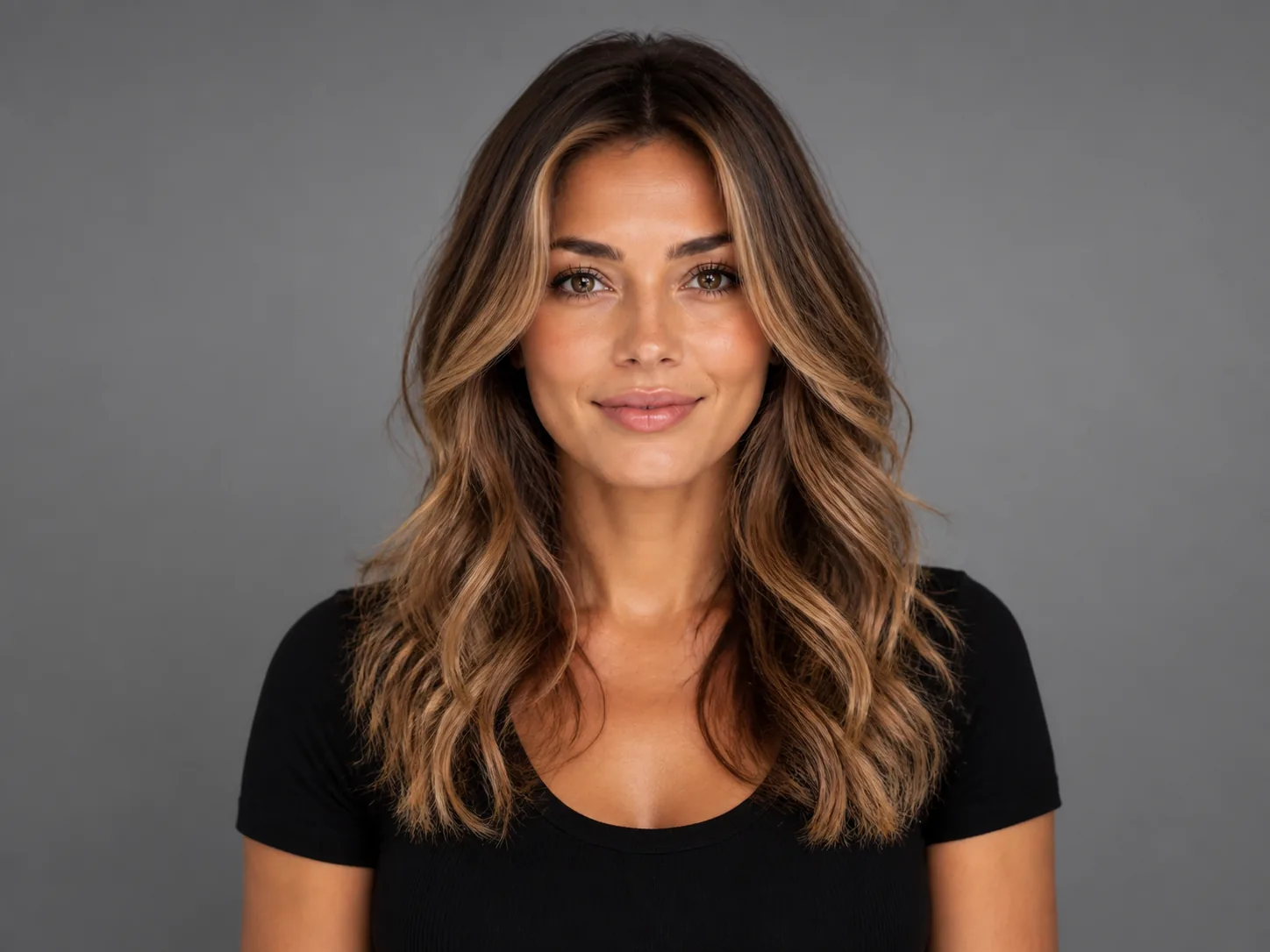 Highlights and balayage preview with dimensional face-framing color