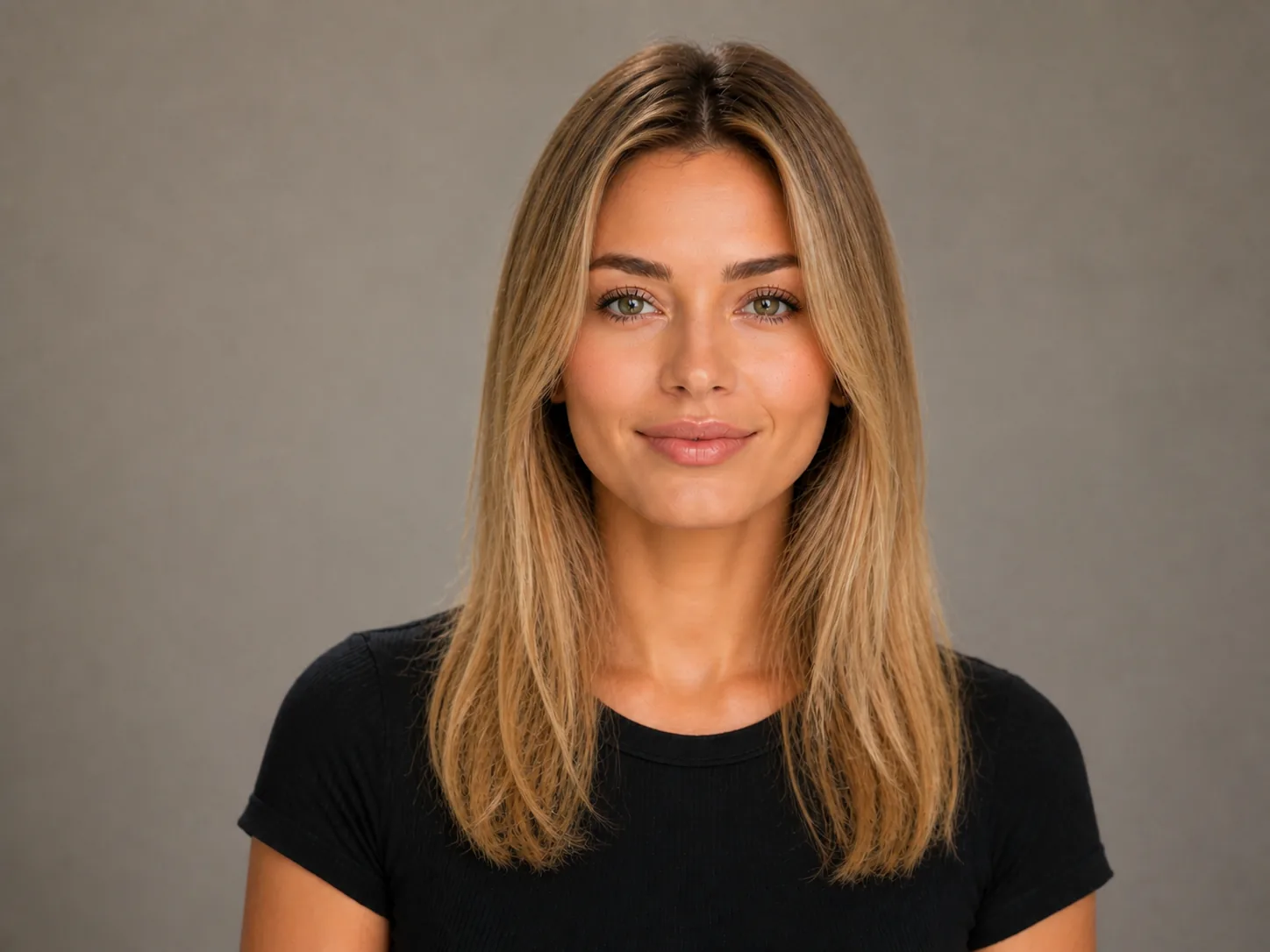 Original straight blonde hair before color styling preview