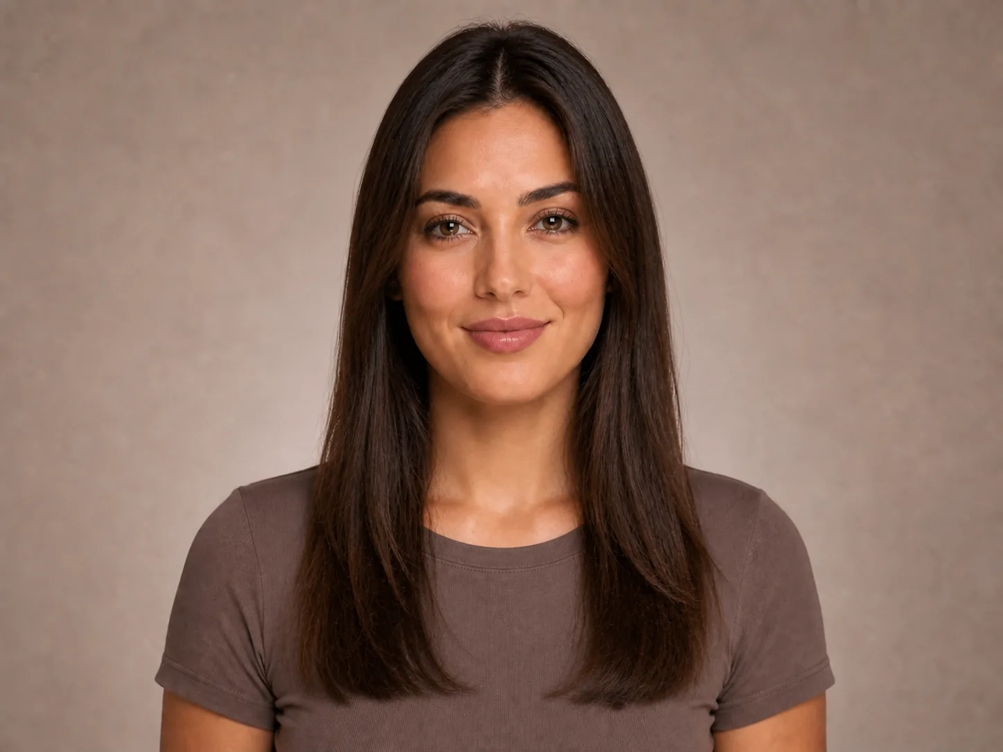 Original long hairstyle before layered haircut preview