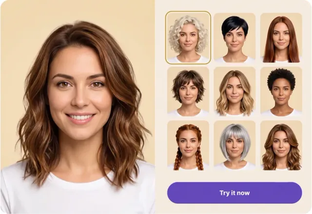Next Hair AI hairstyle try-on steps