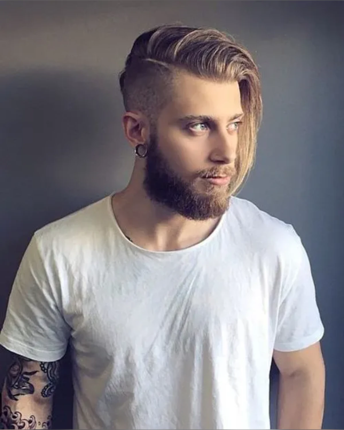 Side-Swept Undercut Quiff