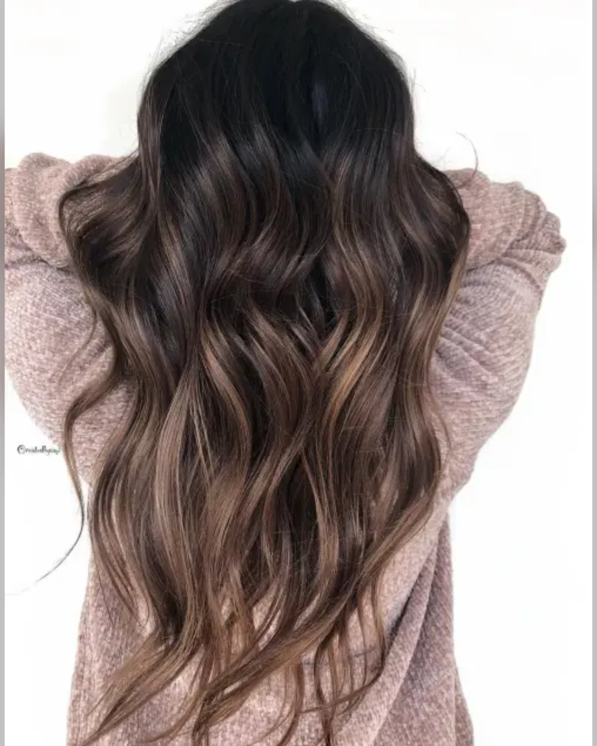 Long Caramel Bronde Waves