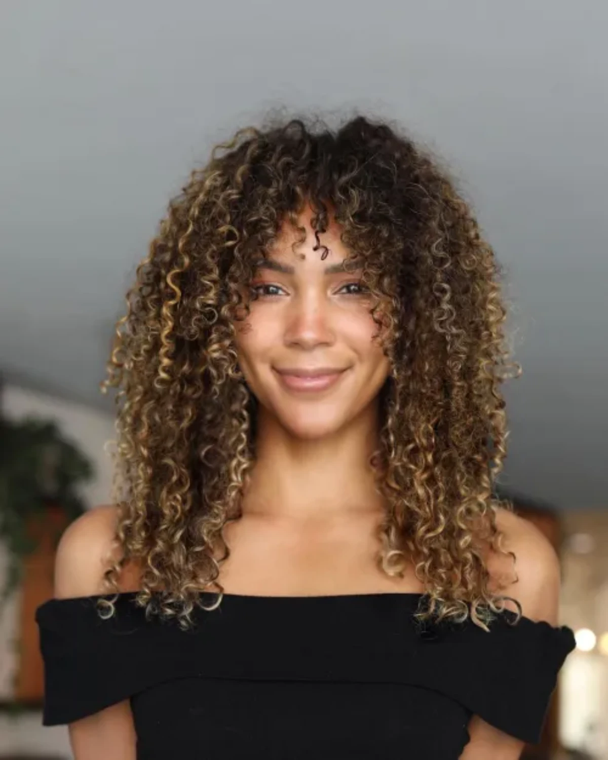 Highlighted Coils with Bangs