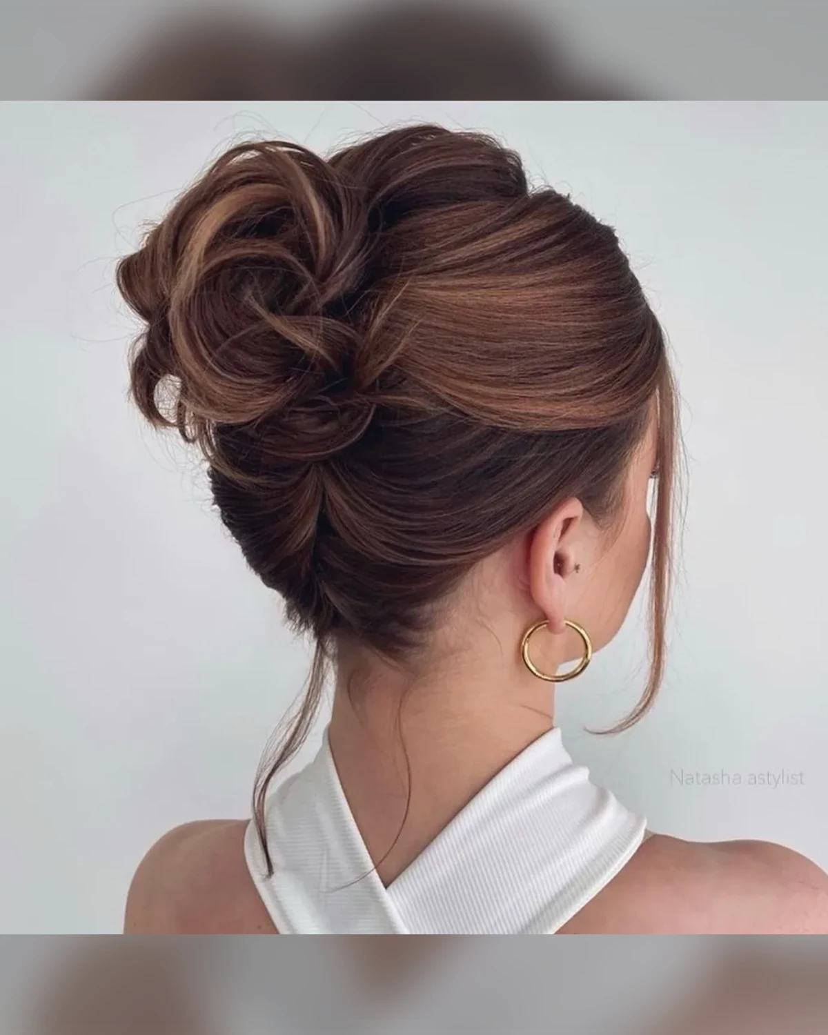 Twist With Loose Ends Updo