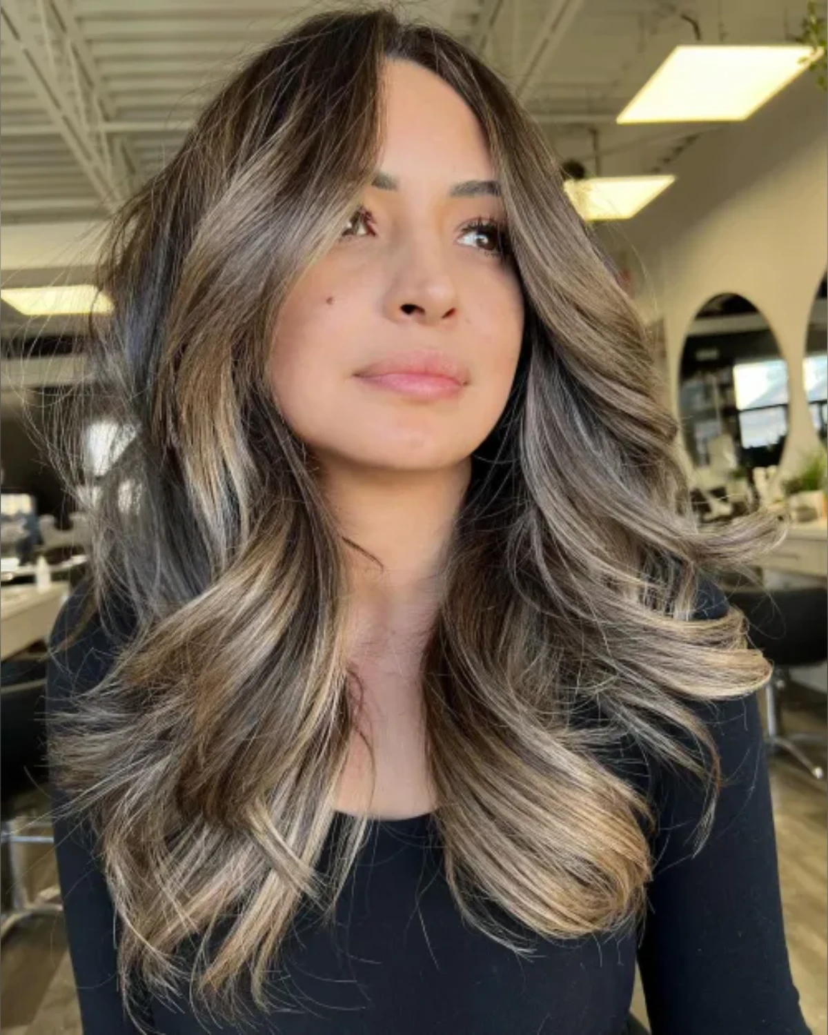Smoke Brown With Platinized Ends Waves