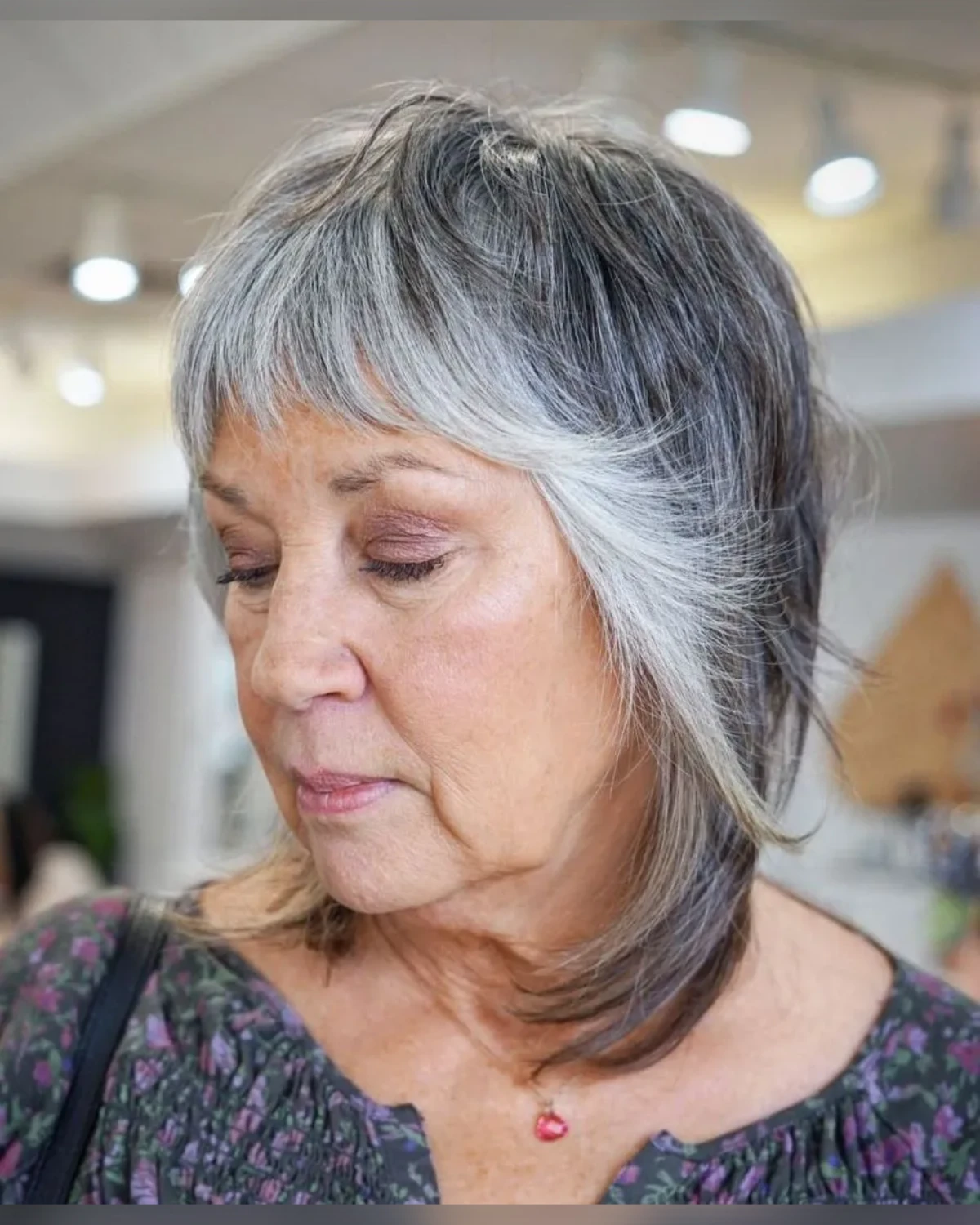 Wavy Shag With Short Fringe